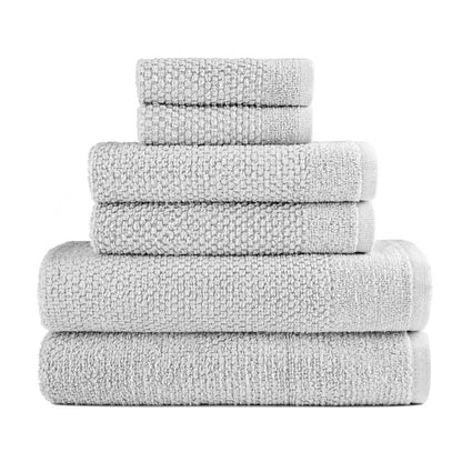6-Piece: Dan River Popcorn Cotton Bath Towel Set - A-1 Thread Vault
