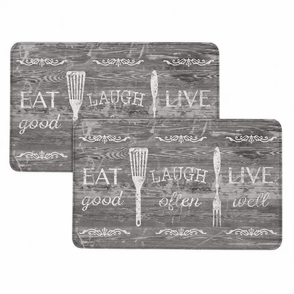 Bibb Home Anti Fatigue Foam Oversized Kitchen Mat 20" X 36" - A-1 Thread Vault