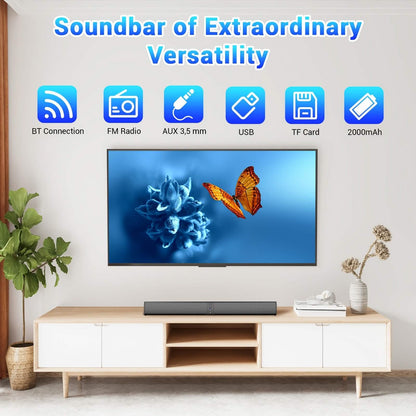 Wireless Soundbar for TV – 2-in-1 Detachable Bluetooth Speaker - A-1 Thread Vault
