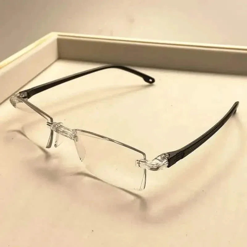 2K Style Rimless Reading Glasses for Men & Women - A-1 Thread Vault