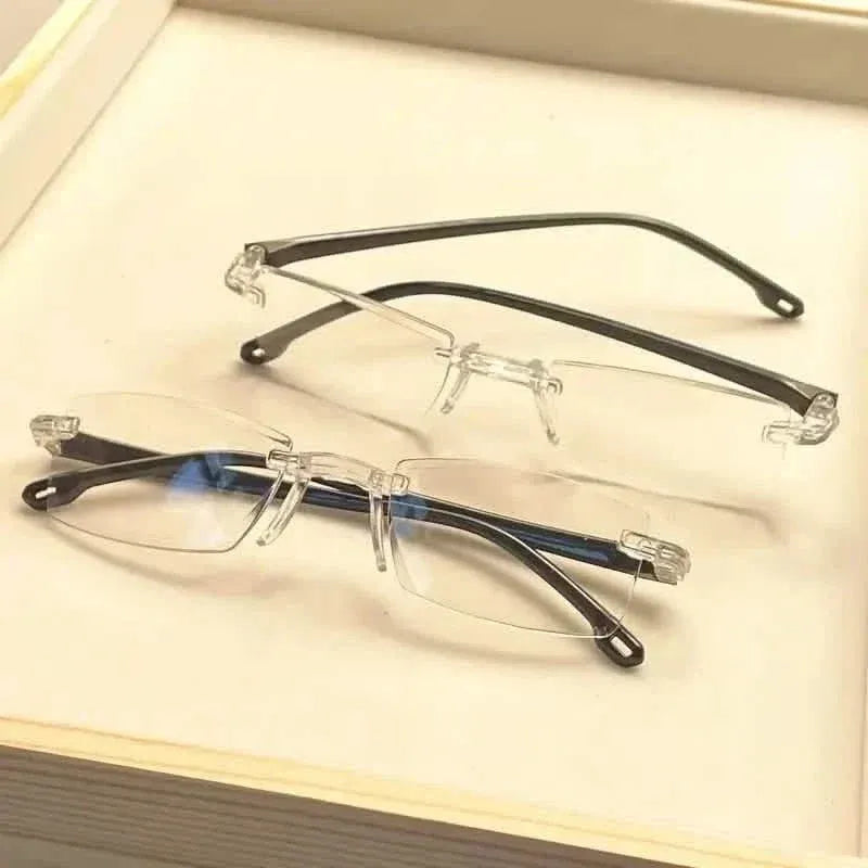 2K Style Rimless Reading Glasses for Men & Women - A-1 Thread Vault