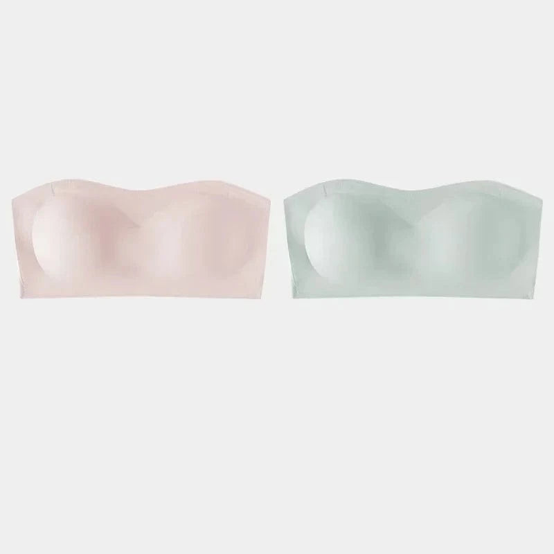2Pcs/Set Strapless Adhesive Bra Push-Up Non-Slip Small Chest Lightweight Sexy Invisible Lingerie Women Everyday Party Wedding - A-1 Thread Vault