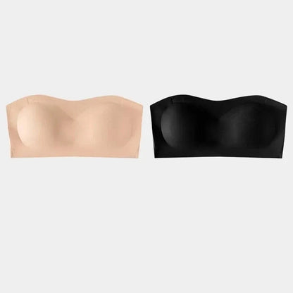 2Pcs/Set Strapless Adhesive Bra Push-Up Non-Slip Small Chest Lightweight Sexy Invisible Lingerie Women Everyday Party Wedding - A-1 Thread Vault