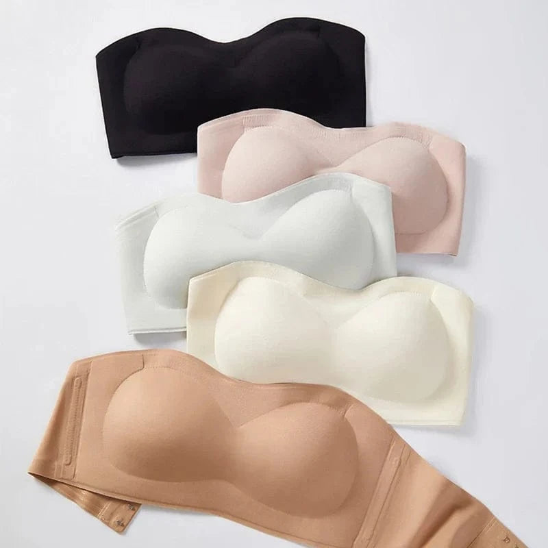 2Pcs/Set Strapless Adhesive Bra Push-Up Non-Slip Small Chest Lightweight Sexy Invisible Lingerie Women Everyday Party Wedding - A-1 Thread Vault