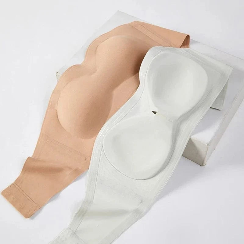 2Pcs/Set Strapless Adhesive Bra Push-Up Non-Slip Small Chest Lightweight Sexy Invisible Lingerie Women Everyday Party Wedding - A-1 Thread Vault