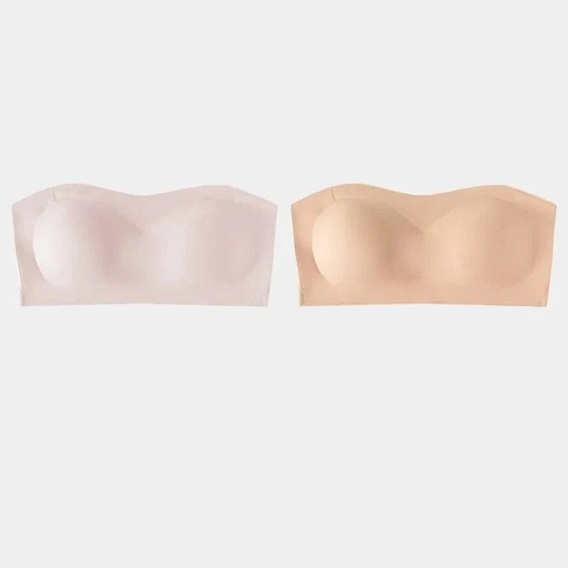 2Pcs/Set Strapless Adhesive Bra Push-Up Non-Slip Small Chest Lightweight Sexy Invisible Lingerie Women Everyday Party Wedding - A-1 Thread Vault