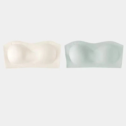 2Pcs/Set Strapless Adhesive Bra Push-Up Non-Slip Small Chest Lightweight Sexy Invisible Lingerie Women Everyday Party Wedding - A-1 Thread Vault