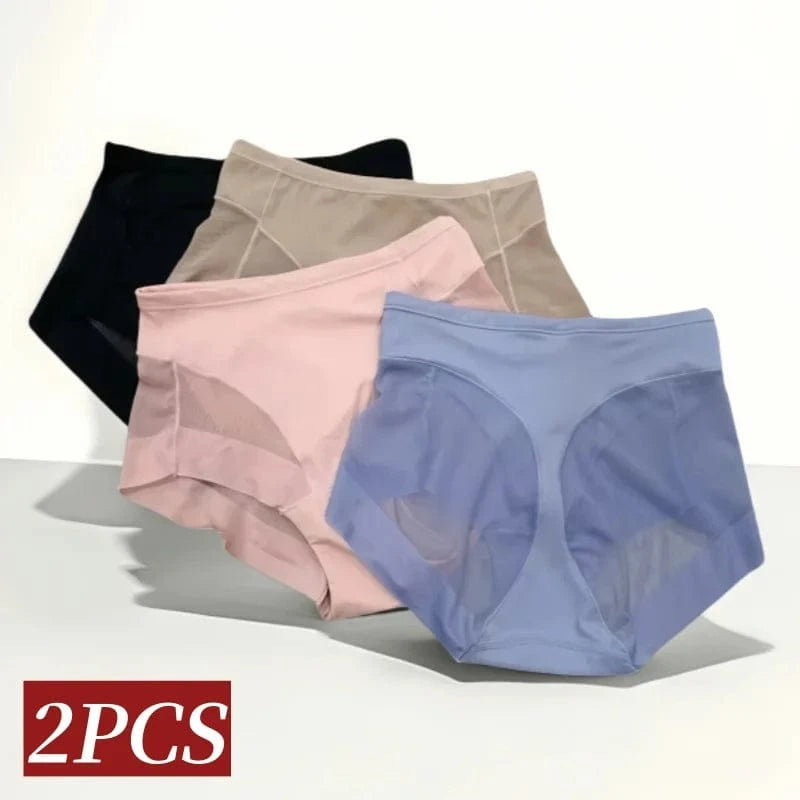 2Pcs/Set Women Tummy Control Panties Butt Lifter High Rise Briefs Shapewear Female Sexy Lingerie Seamless Underwear S-3XL - A-1 Thread Vault