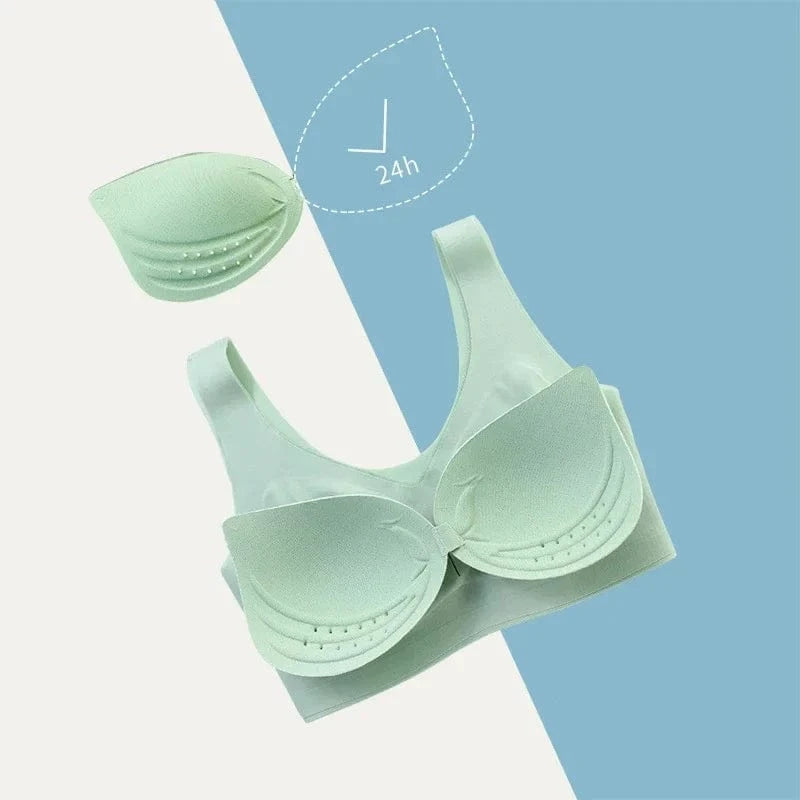 2PCS sexy bra lingerie Plus Size 4XL Seamless Bralette Wire Free Bras For Women Underwear Lingerie Sleep Brassiere Breathable - A-1 Thread Vault