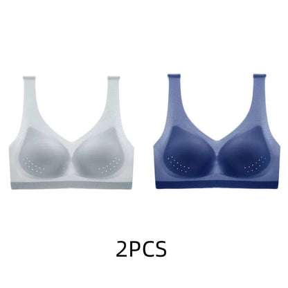 2PCS sexy bra lingerie Plus Size 4XL Seamless Bralette Wire Free Bras For Women Underwear Lingerie Sleep Brassiere Breathable - A-1 Thread Vault