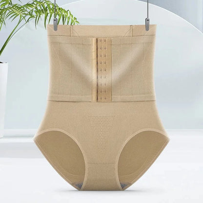 2pcs Women High Waist Shaping Briefs Buckle adjustment Body Shaper Slimming Underwear Butt Lifter Control Pantie Shapewear Pant - A-1 Thread Vault
