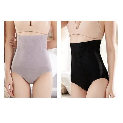 2pcs Women No Trace High Waist Shaping Brief Breathable Body Shaper Slimming Underwear Butt Lifter Control Pantie Shapewear Pant - A-1 Thread Vault