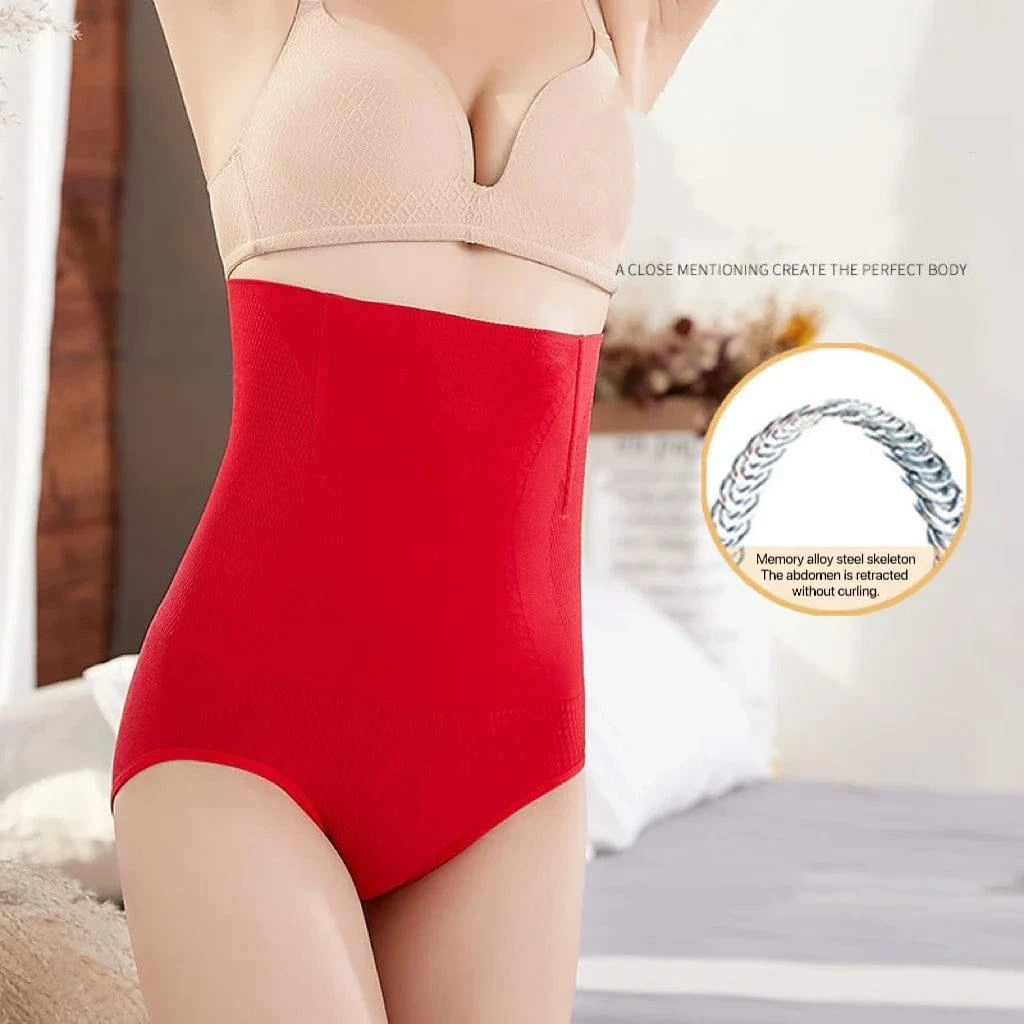 2pcs Women No Trace High Waist Shaping Brief Breathable Body Shaper Slimming Underwear Butt Lifter Control Pantie Shapewear Pant - A-1 Thread Vault