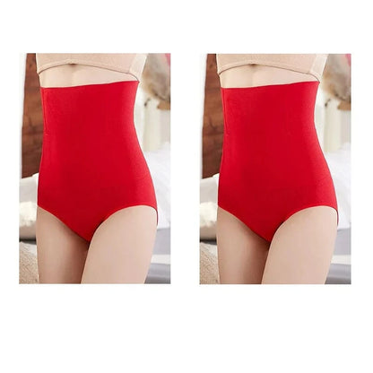 2pcs Women No Trace High Waist Shaping Brief Breathable Body Shaper Slimming Underwear Butt Lifter Control Pantie Shapewear Pant - A-1 Thread Vault