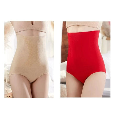2pcs Women No Trace High Waist Shaping Brief Breathable Body Shaper Slimming Underwear Butt Lifter Control Pantie Shapewear Pant - A-1 Thread Vault