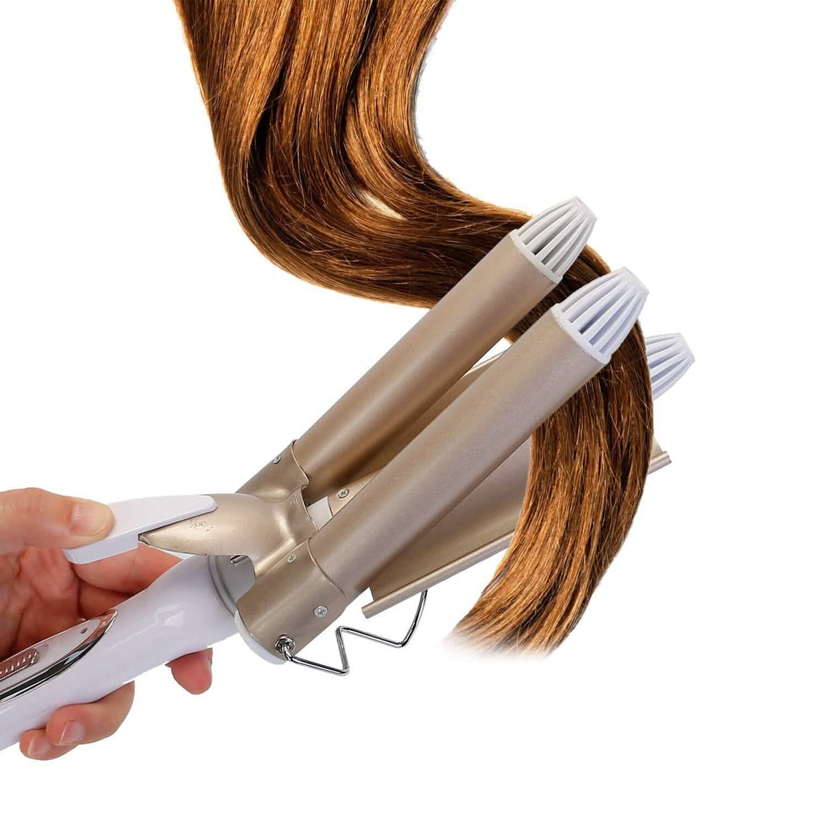 3-Barrel Curling Iron Wand Electric Hair Curler 1" Triple Hair Waver - A-1 Thread Vault