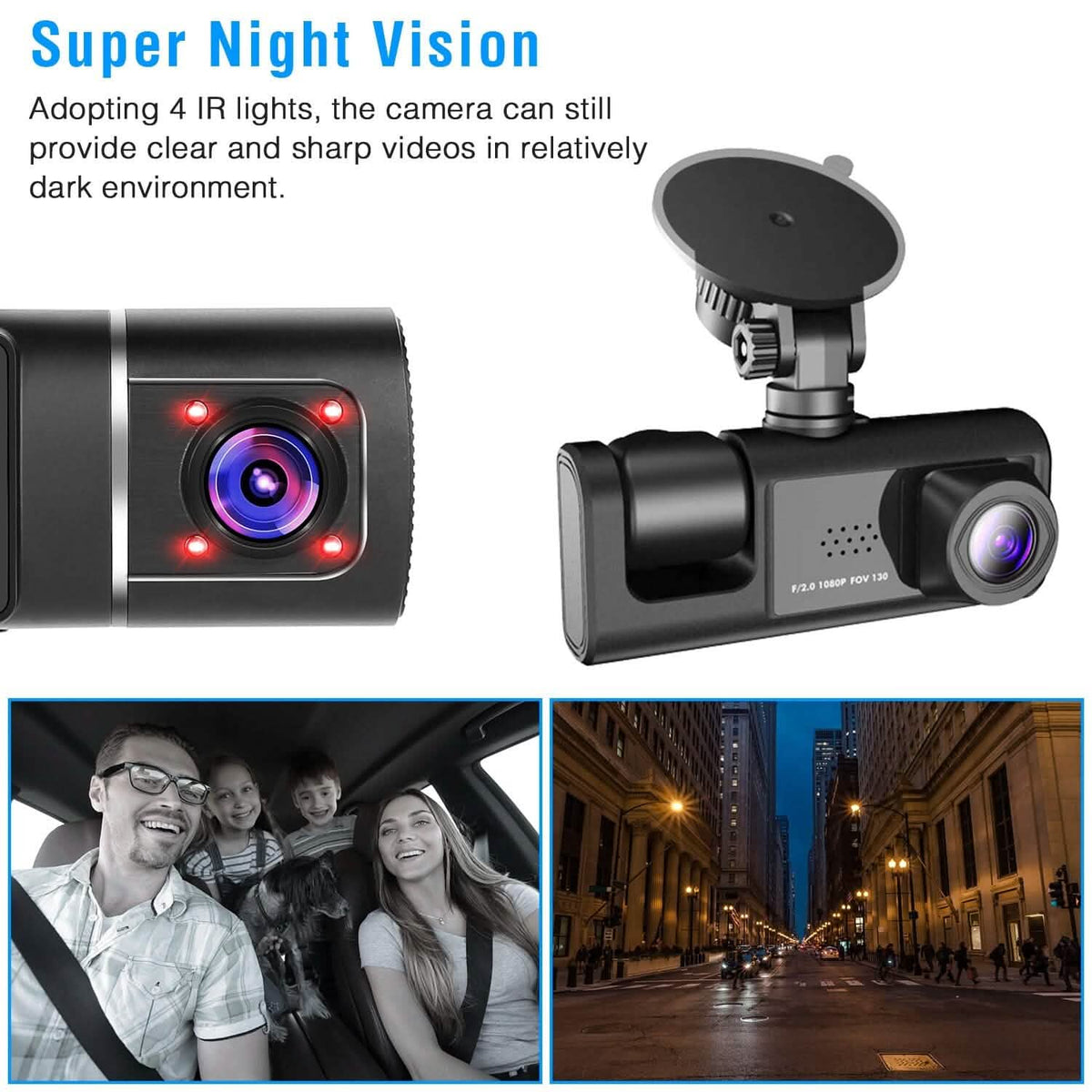 3 Channel Car DVR Dash Cam Video Recorder - A-1 Thread Vault