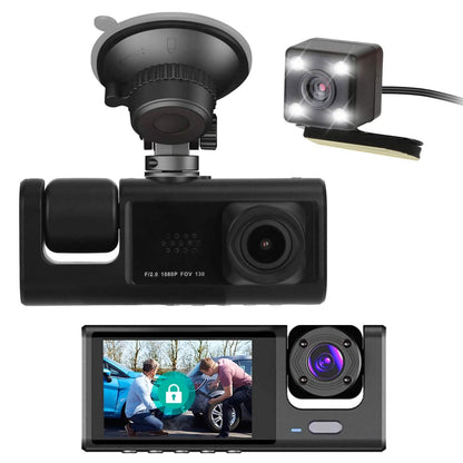 3 Channel Car DVR Dash Cam Video Recorder - A-1 Thread Vault