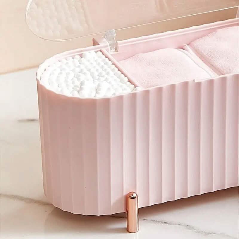 3 Compartments Cotton Swab Storage Box - A-1 Thread Vault