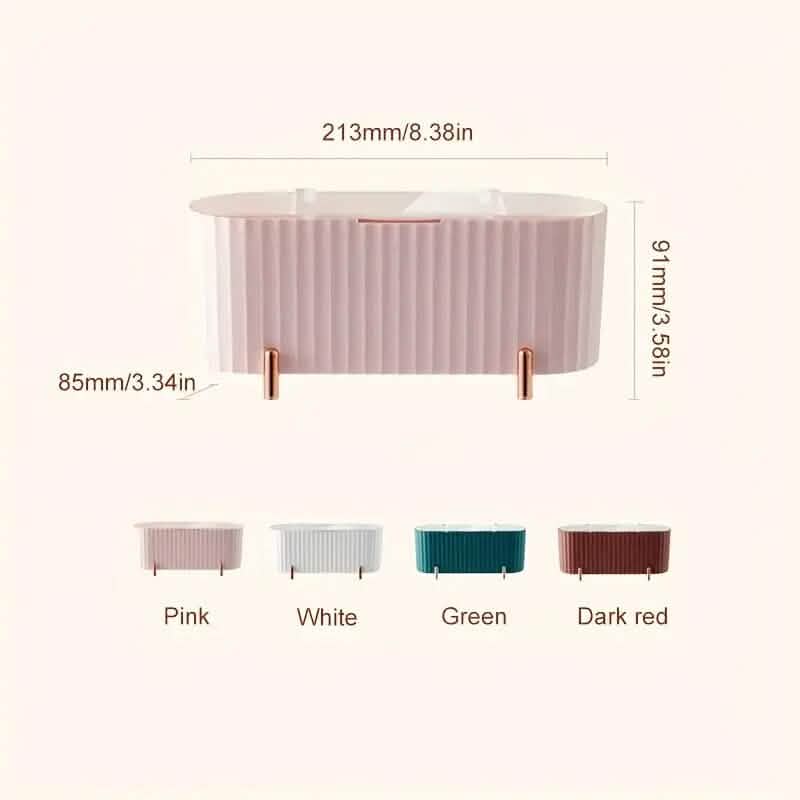 3 Compartments Cotton Swab Storage Box - A-1 Thread Vault