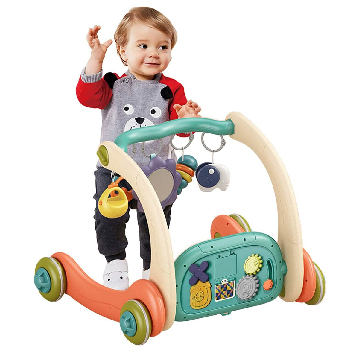 3-in-1 Baby Gym Playmat with Learning Walker for 0-12 Months Old - A-1 Thread Vault