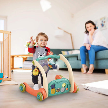 3-in-1 Baby Gym Playmat with Learning Walker for 0-12 Months Old - A-1 Thread Vault