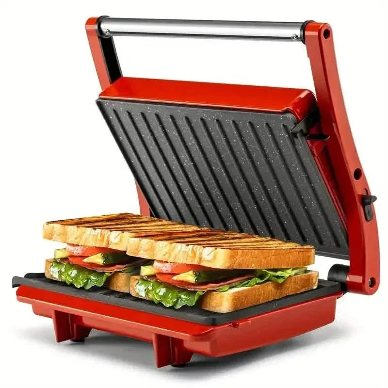 3-in-1 Electric Indoor Non-Stick Grill & Panini Press Sandwich Maker with Adjustable Temperature Control and Grease Tray - A-1 Thread Vault