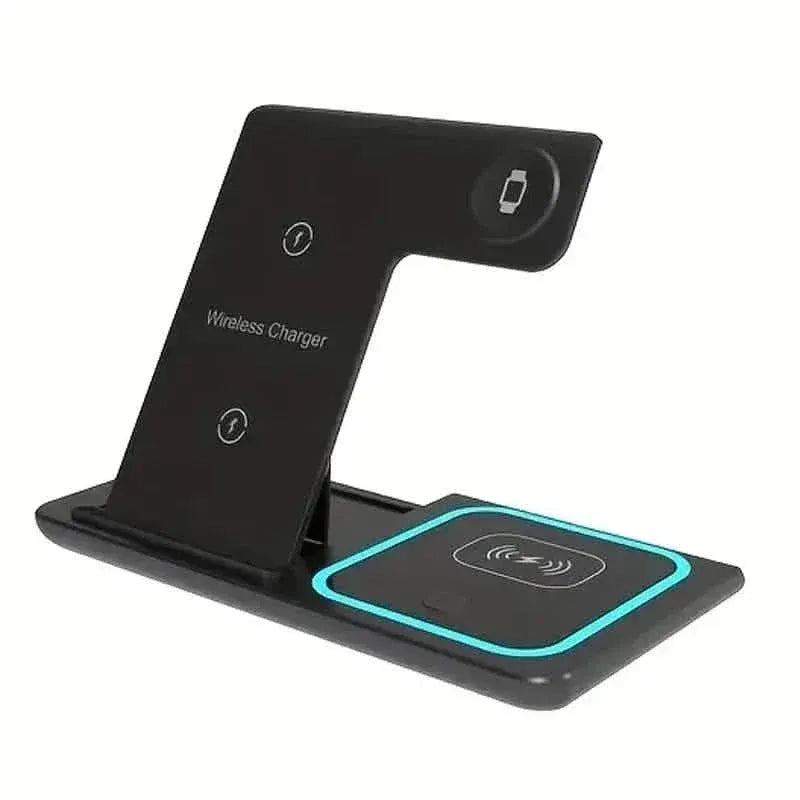3-in-1 Folding Fast Wireless Charger Station - A-1 Thread Vault