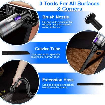 3-in-1 Handheld Cordless Car Vacuum Cleaner - A-1 Thread Vault