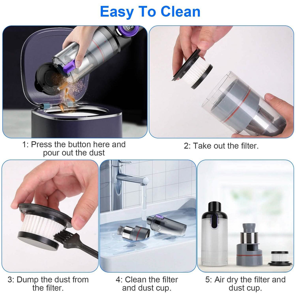 3-in-1 Handheld Cordless Car Vacuum Cleaner - A-1 Thread Vault
