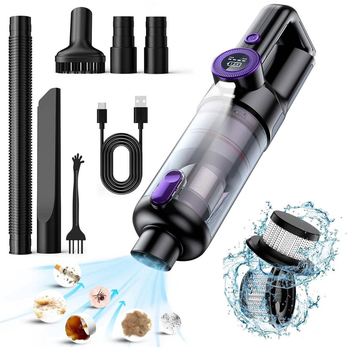 3-in-1 Handheld Cordless Car Vacuum Cleaner - A-1 Thread Vault