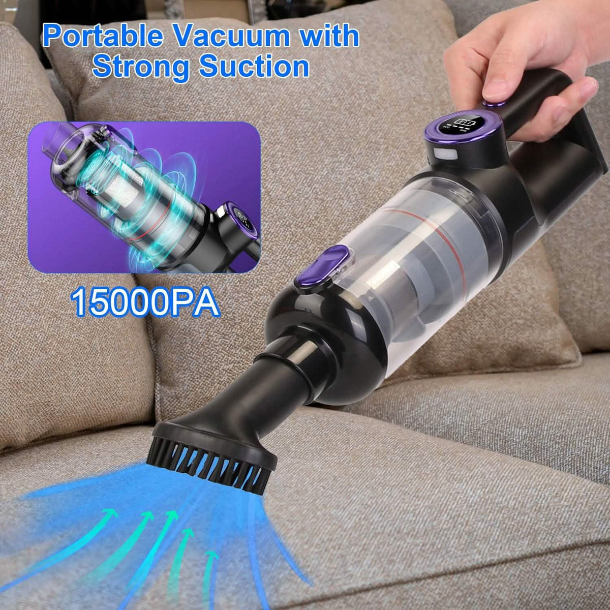 3-in-1 Handheld Cordless Car Vacuum Cleaner - A-1 Thread Vault