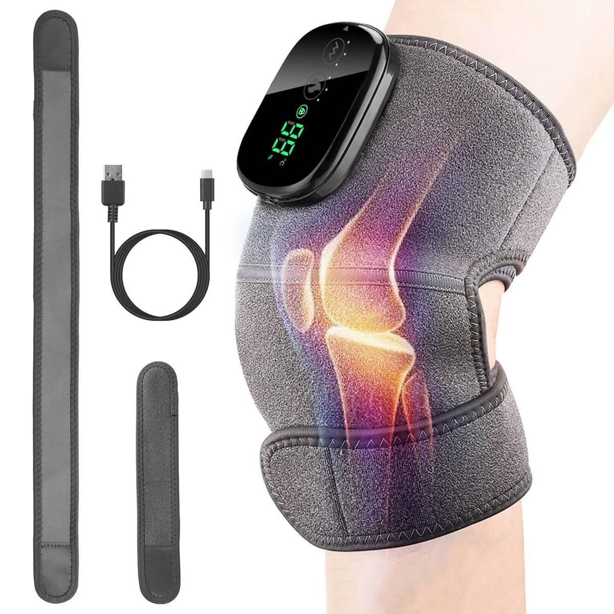 3-in-1 Heated Pads Massager with 3 Level Vibration - A-1 Thread Vault