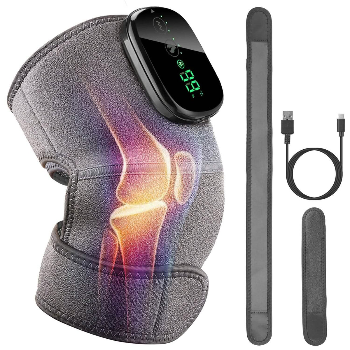 3-in-1 Heated Pads Massager with 3 Level Vibration - A-1 Thread Vault