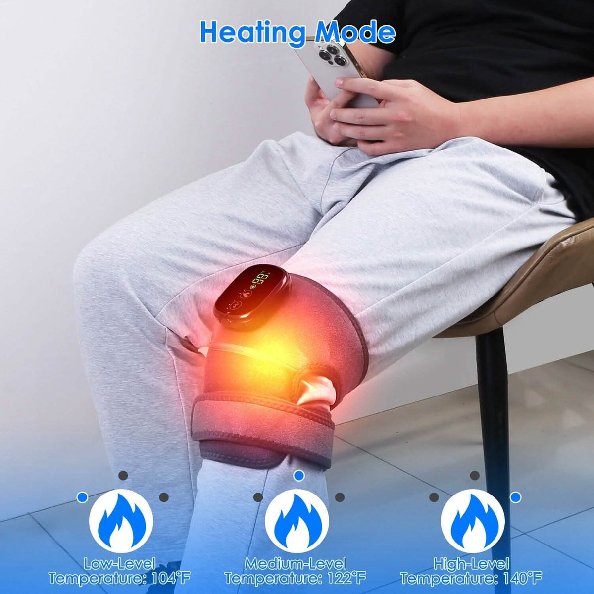 3-in-1 Heated Pads Massager with 3 Level Vibration - A-1 Thread Vault
