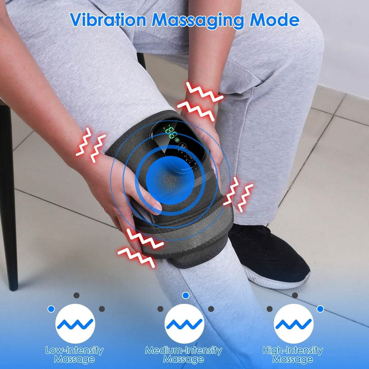 3-in-1 Heated Pads Massager with 3 Level Vibration - A-1 Thread Vault