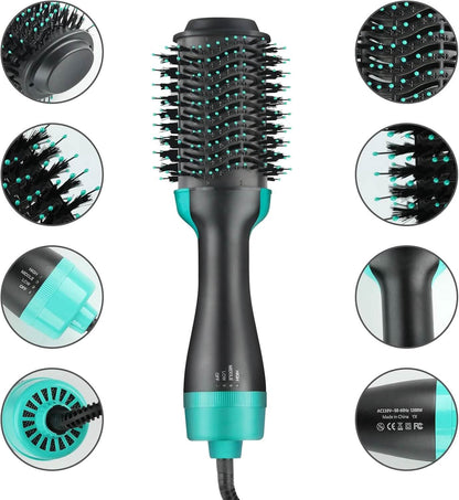 3-in-1 Ionic Straightening Hot Air Brush with Anti-Scald Feature - A-1 Thread Vault