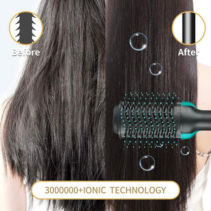 3-in-1 Ionic Straightening Hot Air Brush with Anti-Scald Feature - A-1 Thread Vault