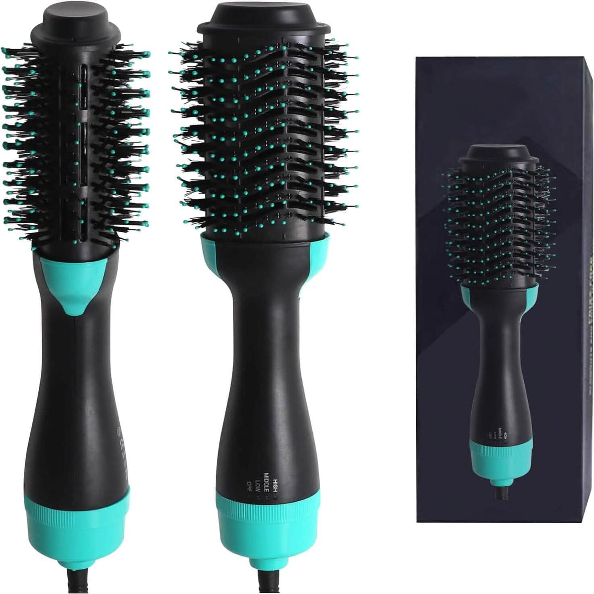 3-in-1 Ionic Straightening Hot Air Brush with Anti-Scald Feature - A-1 Thread Vault