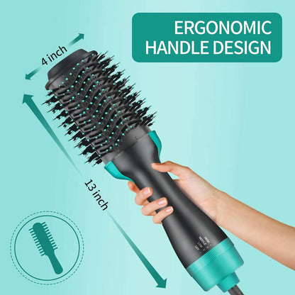 3-in-1 Ionic Straightening Hot Air Brush with Anti-Scald Feature - A-1 Thread Vault