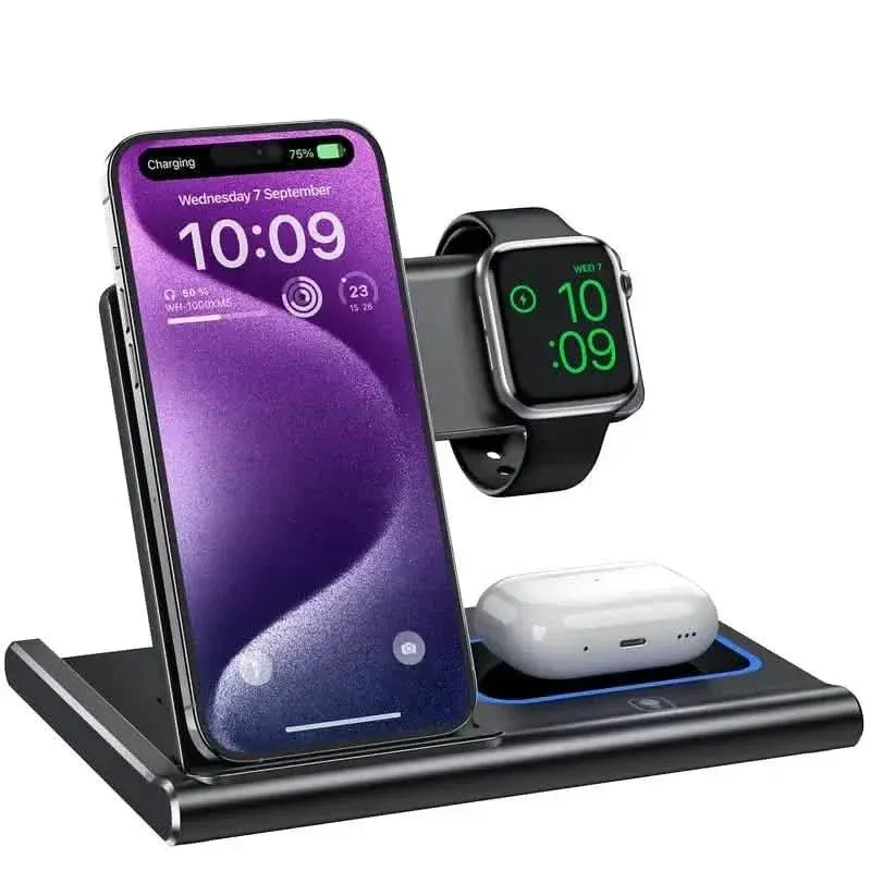 3-in-1 Multifunctional Convenient Wireless Charging Station - A-1 Thread Vault