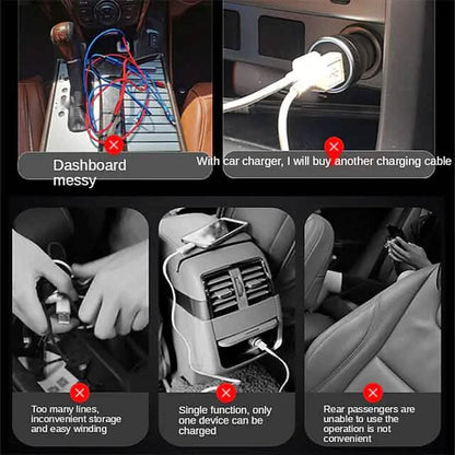 3-in-1 Retractable Car Phone Charger - A-1 Thread Vault