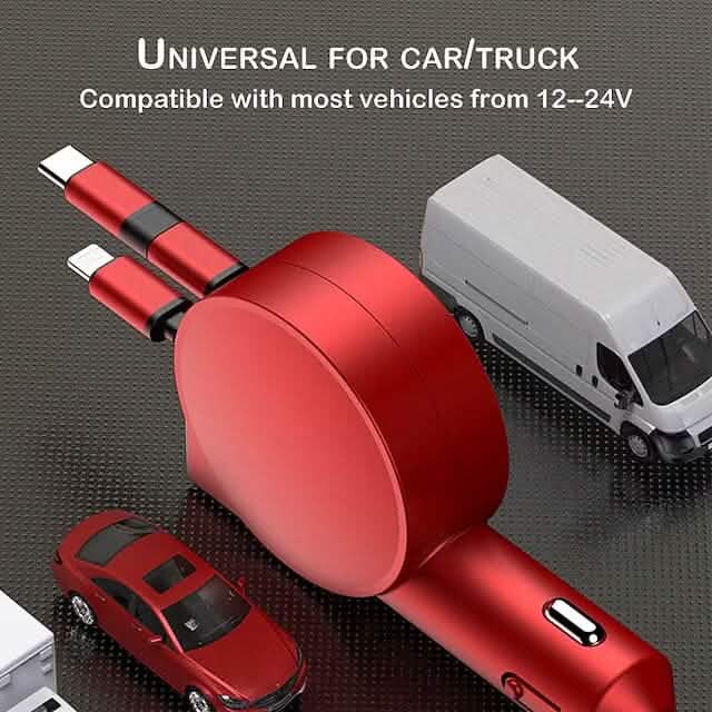 3-in-1 Retractable Car Phone Charger - A-1 Thread Vault