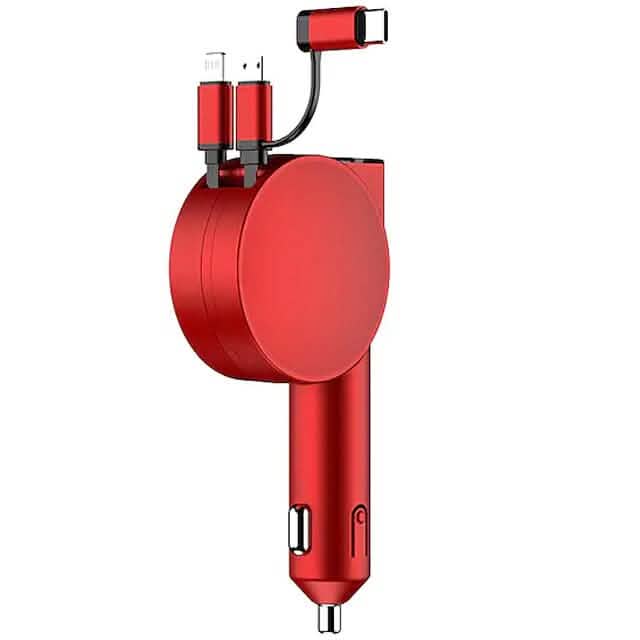 3-in-1 Retractable Car Phone Charger - A-1 Thread Vault