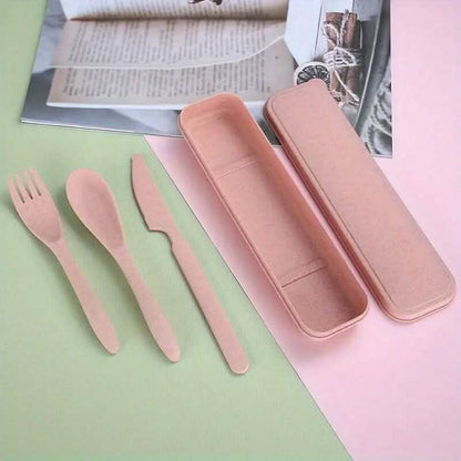 3-in-1 Reusable Camping Utensil Set with Case - A-1 Thread Vault