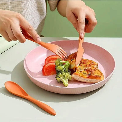3-in-1 Reusable Camping Utensil Set with Case - A-1 Thread Vault