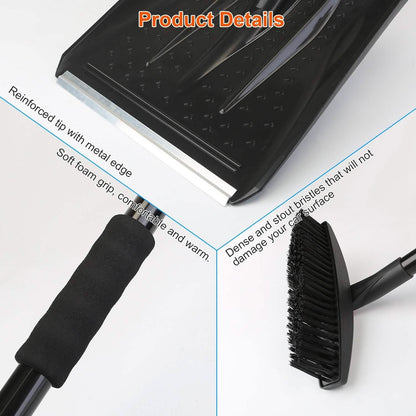 3-in-1 Snow Shovel Kit Brush Ice Scraper - A-1 Thread Vault