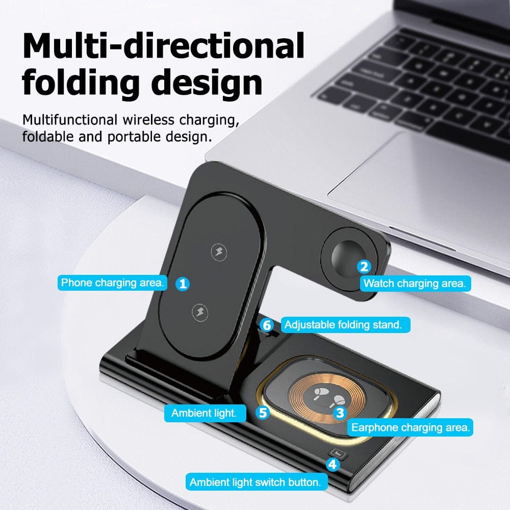 3 in 1 wireless charger supports fast charging and multifunctional wireless charging - A-1 Thread Vault