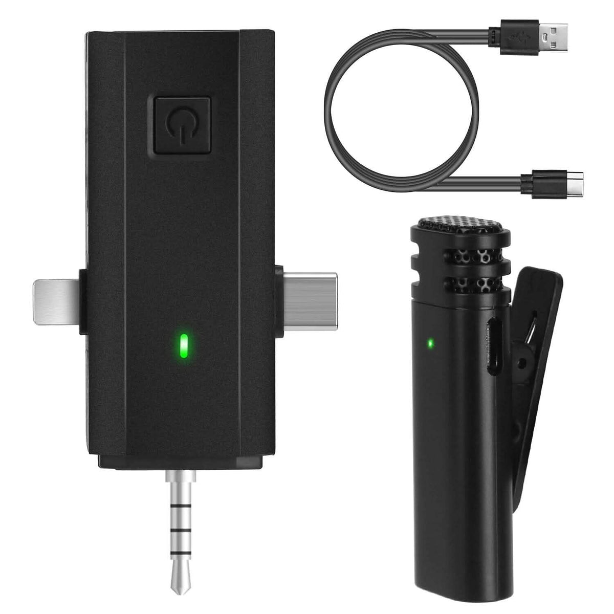 3-in-1 Wireless Clip On Microphone Omnidirectional Noise Reduction Plug - A-1 Thread Vault