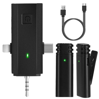 3-in-1 Wireless Clip On Microphone Omnidirectional Noise Reduction Plug - A-1 Thread Vault